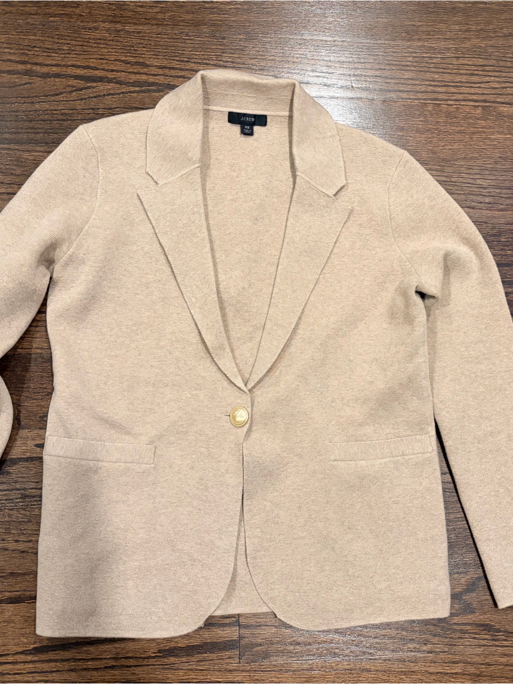 J. Crew Neutral Tan Knit Cardigan